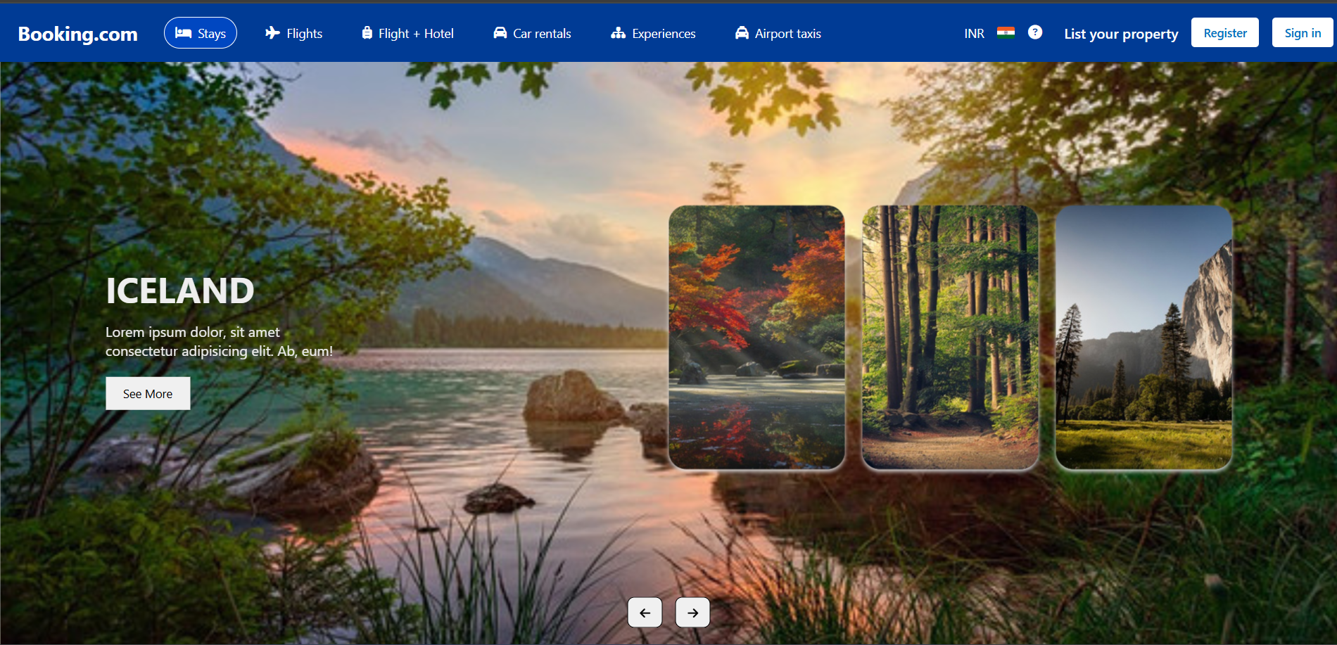 Booking Screenshot
